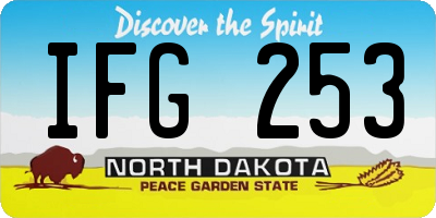 ND license plate IFG253