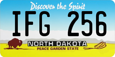 ND license plate IFG256