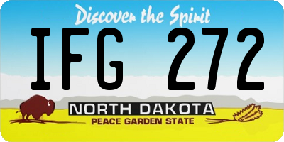 ND license plate IFG272