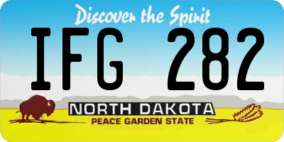 ND license plate IFG282