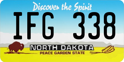 ND license plate IFG338
