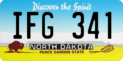 ND license plate IFG341
