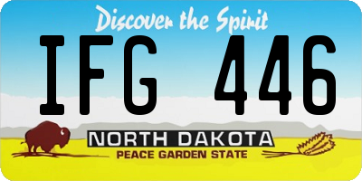 ND license plate IFG446
