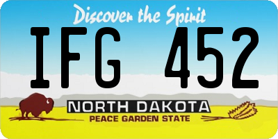 ND license plate IFG452