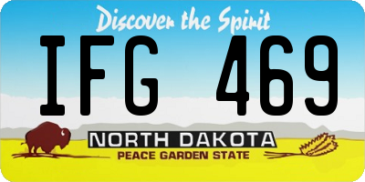 ND license plate IFG469