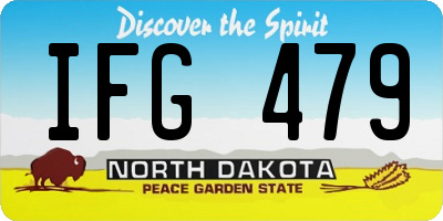 ND license plate IFG479