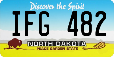 ND license plate IFG482