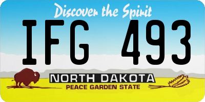 ND license plate IFG493