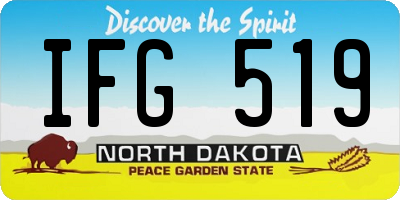 ND license plate IFG519