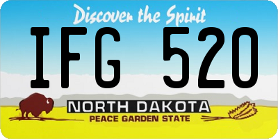 ND license plate IFG520