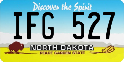 ND license plate IFG527