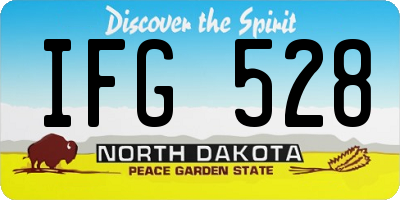 ND license plate IFG528