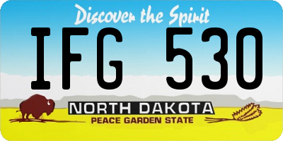 ND license plate IFG530