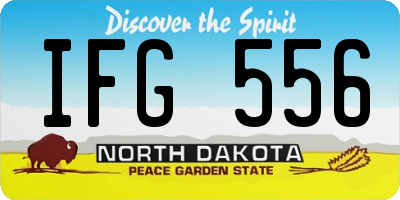 ND license plate IFG556