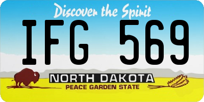 ND license plate IFG569