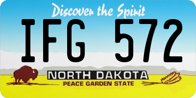 ND license plate IFG572