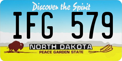 ND license plate IFG579