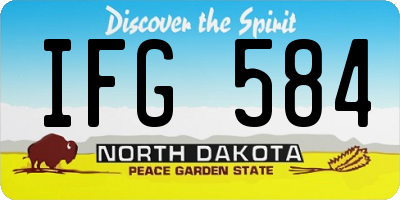 ND license plate IFG584
