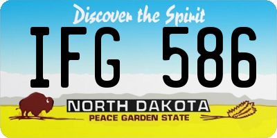 ND license plate IFG586