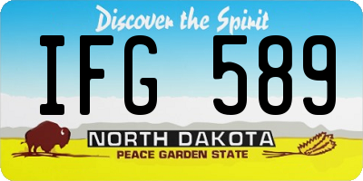 ND license plate IFG589