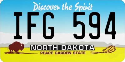 ND license plate IFG594