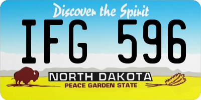 ND license plate IFG596