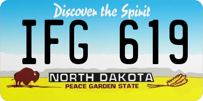 ND license plate IFG619