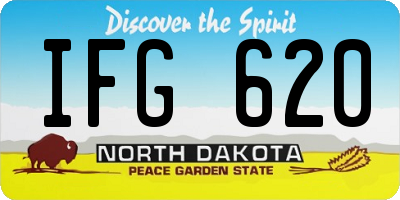 ND license plate IFG620