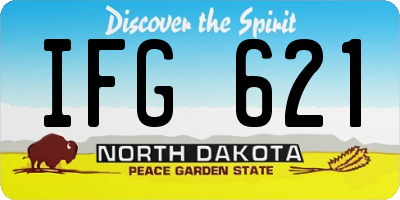 ND license plate IFG621