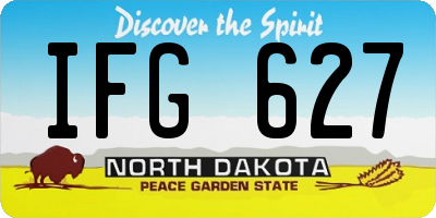 ND license plate IFG627