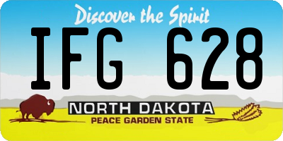 ND license plate IFG628
