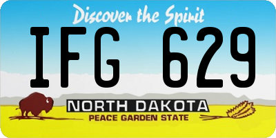 ND license plate IFG629