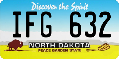 ND license plate IFG632