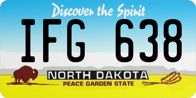 ND license plate IFG638