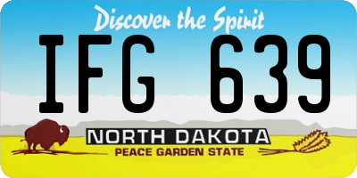 ND license plate IFG639
