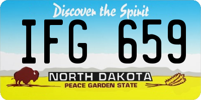 ND license plate IFG659