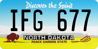 ND license plate IFG677