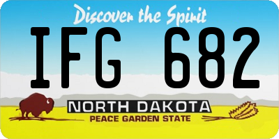 ND license plate IFG682
