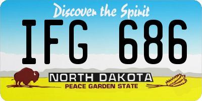 ND license plate IFG686
