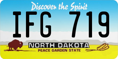 ND license plate IFG719