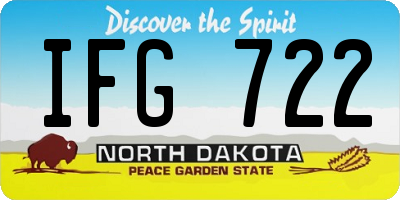 ND license plate IFG722