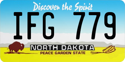 ND license plate IFG779