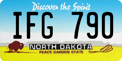 ND license plate IFG790