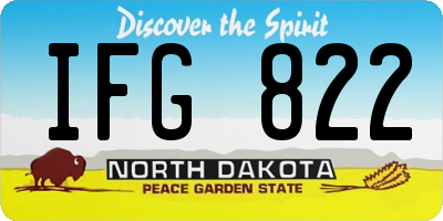 ND license plate IFG822