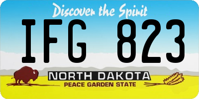 ND license plate IFG823