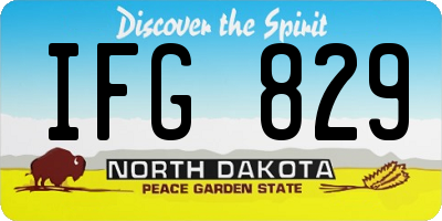ND license plate IFG829