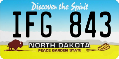 ND license plate IFG843