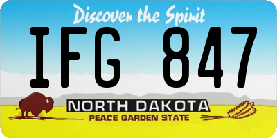 ND license plate IFG847