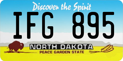 ND license plate IFG895