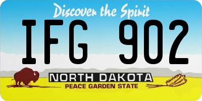 ND license plate IFG902